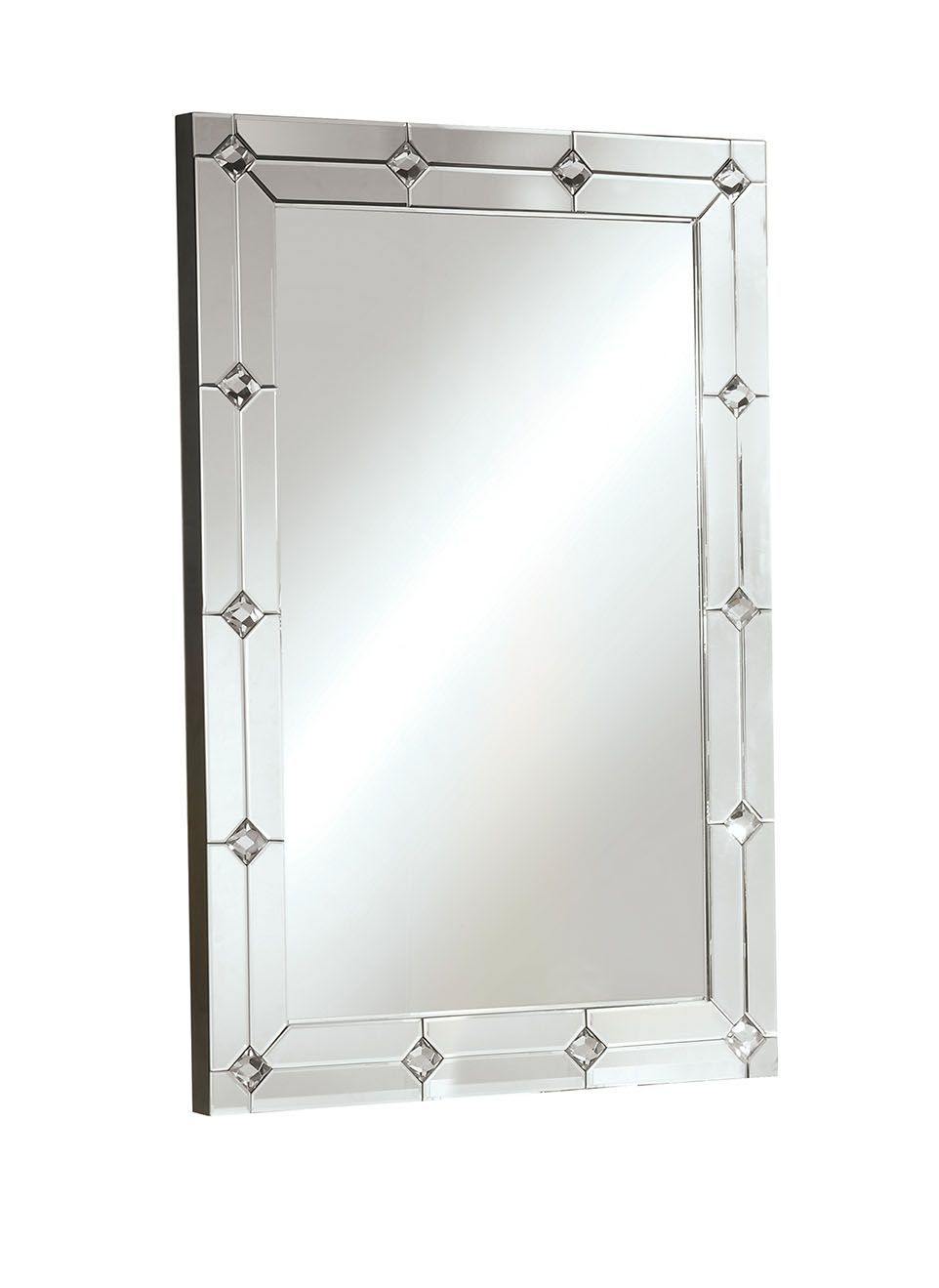 Hessa - Wall Decor - Mirrored & Faux Rhinestones