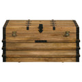 Simmons - Wood Storage Trunk - Natural And Black