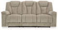 Hindmarsh - Stone - Power Reclining Sofa With Adj Headrest