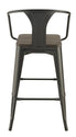 Cavalier - Metal Bar Chair (Set of 2) - Dark Elm And Matte Black