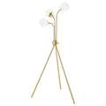 Miley - Spherical Bulb Tripod Tree Floor Lamp - Gold