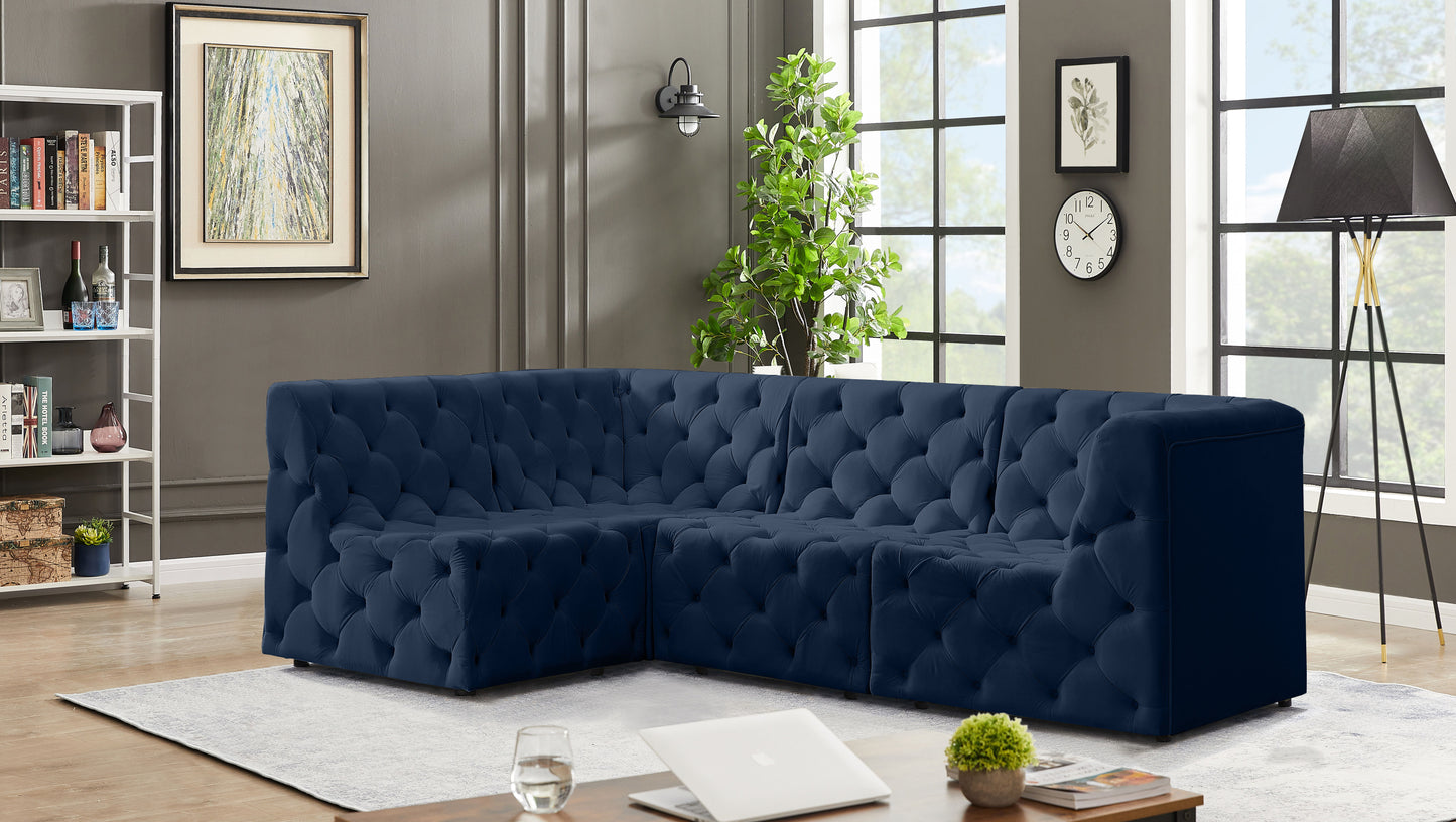 Tuft - Modular Sectional 4 Piece - Navy