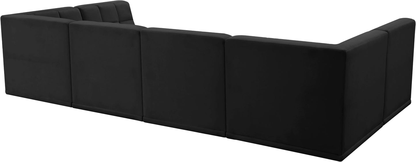 Relax - Modular Sectional 6 Piece - Black