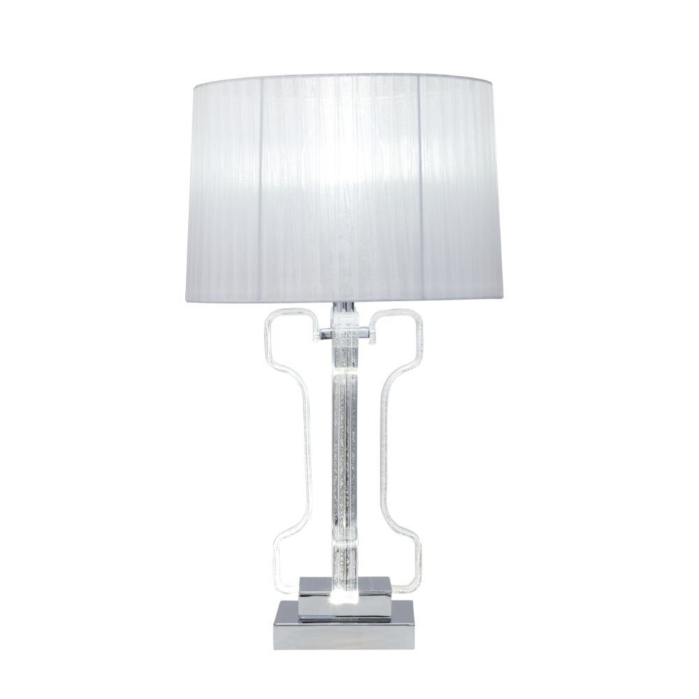 Melinda - Table Lamp - Clear Acrylic & Chrome