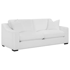 Ashlyn - Upholstered Sloped Arm Sofa - White