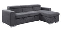 Natalie - Sectional Sofa - Gray Chenille