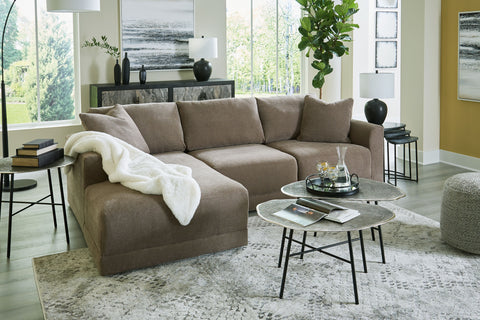 Dark Gray / 3 Pc. Sectional Left-Arm Facing Corner Chaise