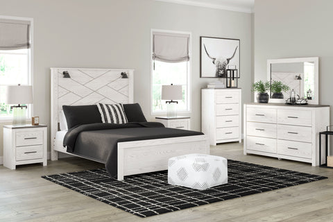 White / 6 Pc. - Dresser, Mirror, Chest, Bed / Queen