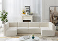 Quincy - Modular Sectional 6 Piece - Cream - Fabric