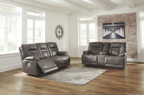 Dark Gray / 2 Pc. - Power Sofa, Loveseat