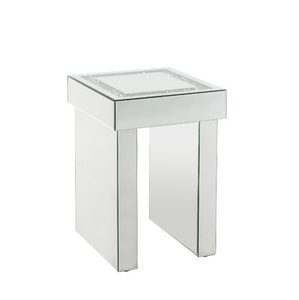 Noralie - End Table - Mirrored & Faux Diamonds - Wood
