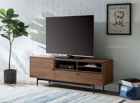 Hattie - TV Stand - Rustic Walnut Finish