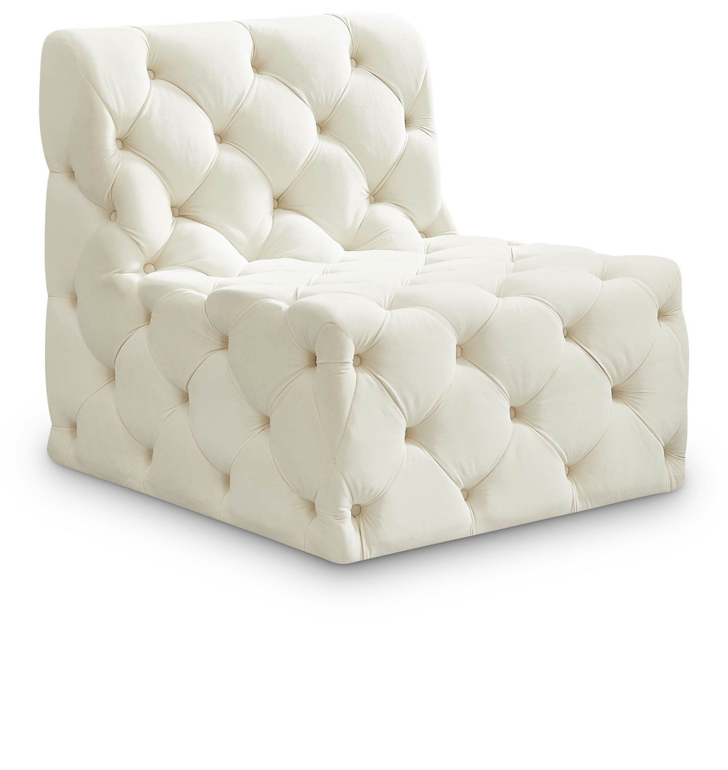 Tuft - Armless Chair - Cream