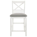 Hollis - Wood Counter Chair With Cushion (Set of 2) - White