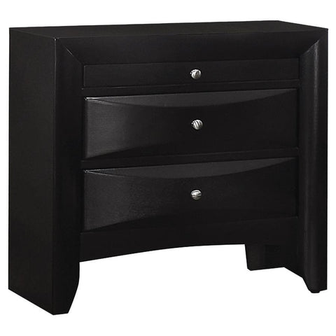 Briana - 2-Drawer Nightstand - Black