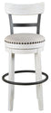 Valebeck -  Tall Upholstered Swivel Barstool