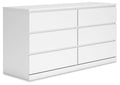 Onita - White - Six Drawer Dresser