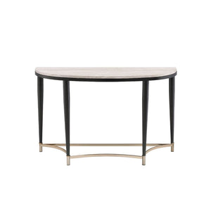 Ayser - Accent Table - White Washed & Black