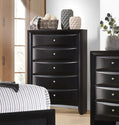 Briana - 5-Drawer Bedroom Chest - Black