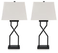 Brookthrone - Black - Metal Table Lamp (Set of 2)