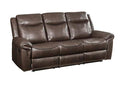 Lydia - Sofa - Brown Leather Aire