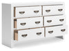 Binterglen - Dresser - White