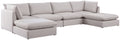 Mackenzie - Modular Sectional 6 Piece - Beige - Fabric - Modern & Contemporary