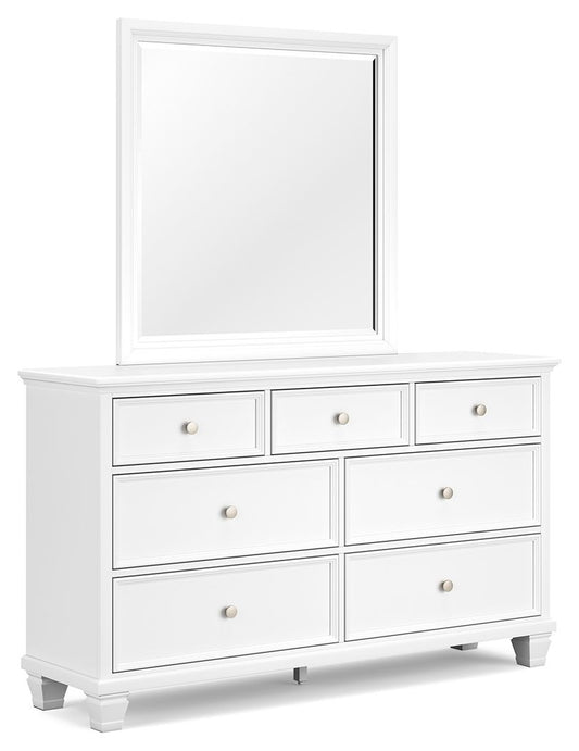 Fortman - White - Dresser And Mirror