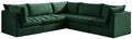 Jacob - Modular Sectional 5 Piece - Green - Fabric