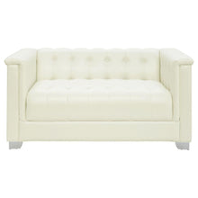 Chaviano - Tufted Upholstered Loveseat - Pearl White