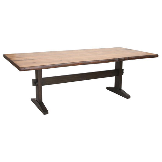 Bexley - Live Edge Dining Table - Natural Honey