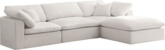 Cozy - Velvet Comfort Modular Sectional - Cream