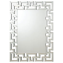 Forman - Interlocking Greek Frameless Wall Mirror - Silver
