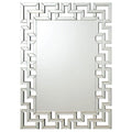 Forman - Greek Motif Frameless Wall Mirror - Silver