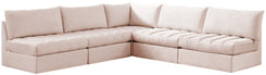 Jacob - Modular Sectional 5 Piece - Pink