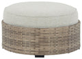 Calworth - Beige - Ottoman With Cushion