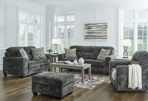 Dark Gray / 4 Pc. Sofa, Loveseat, Chair And A Half, Ottoman