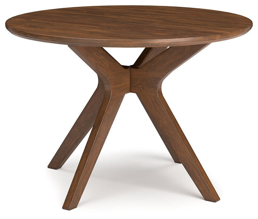 Lyncott - Brown - Round Dining Room Table