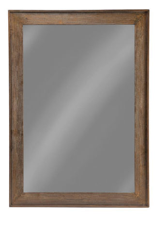 Odafin - Wood Frame Floor Mirror - Distressed Brown