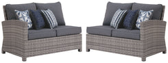 Salem - Gray - Raf / Laf Loveseat W/Cush (Set of 2)