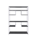 Vonara - Bookshelf - Rustic Gray Oak & Chrome