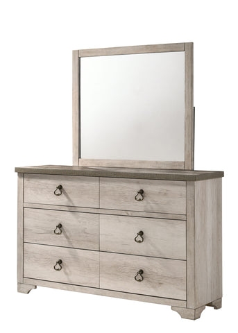 Beige / Dresser & Mirror