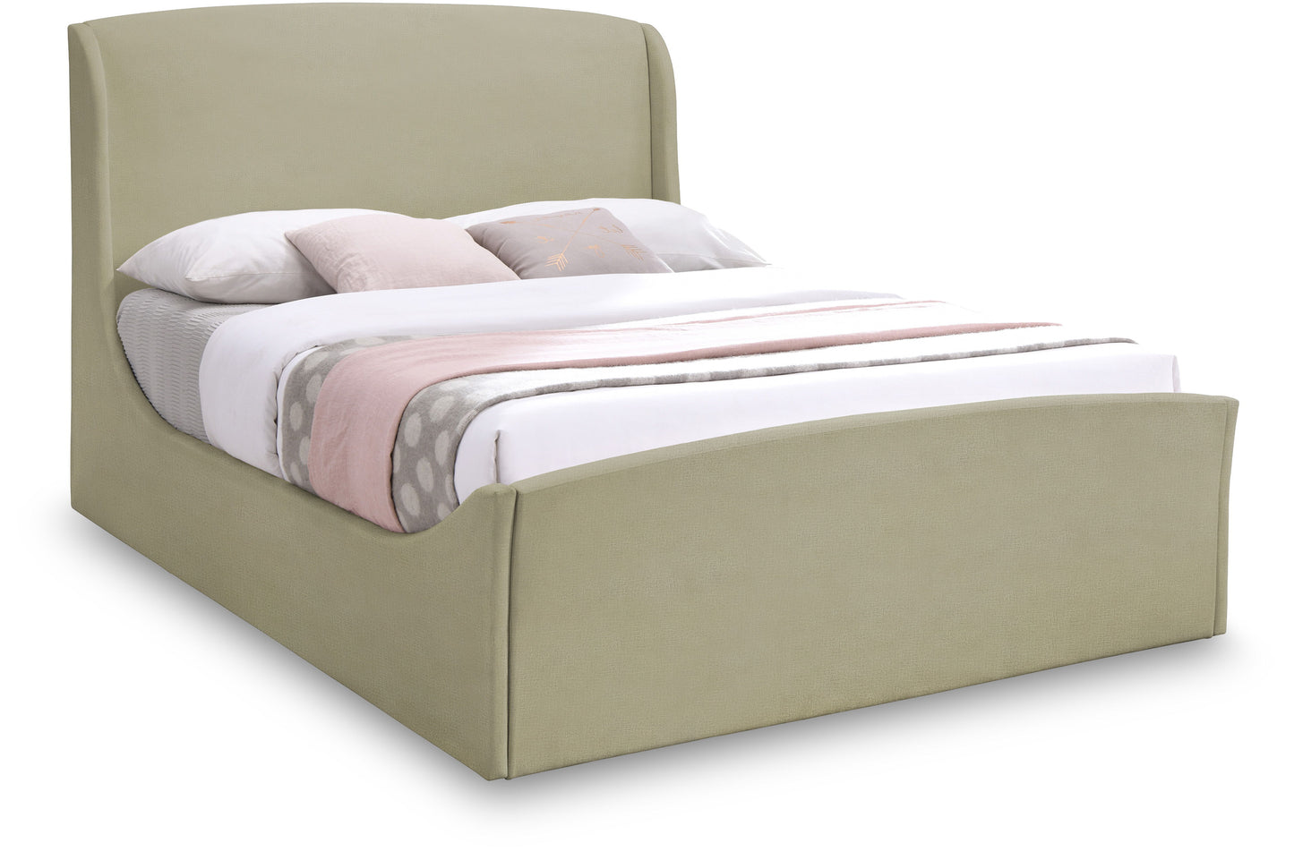 Tess - King Bed - Beige