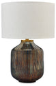 Jadstow - Black / Silver Finish - Glass Table Lamp