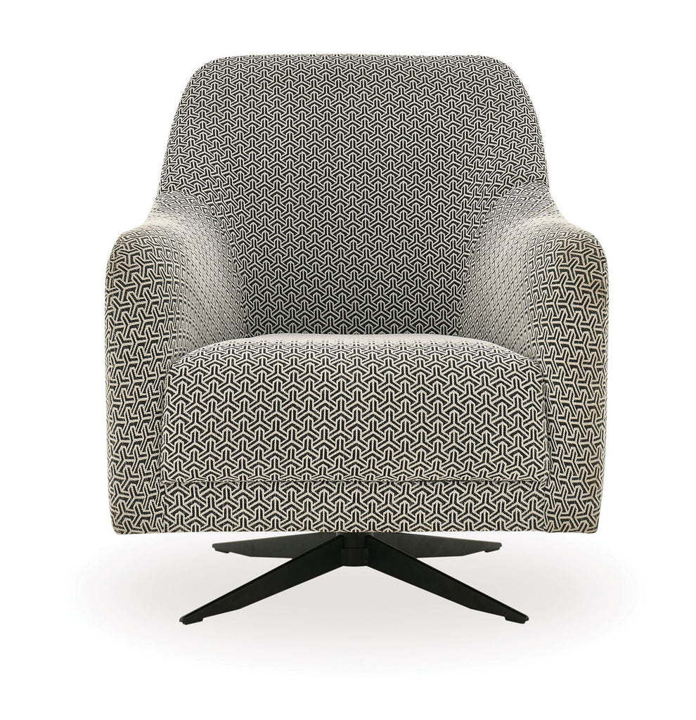 Maison - Swivel Armchair - Black White