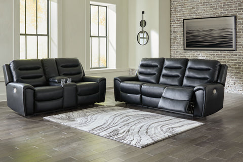 Black / 2 Pc. Sofa, Loveseat