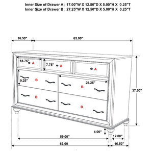 Barzini - 7-drawer Dresser