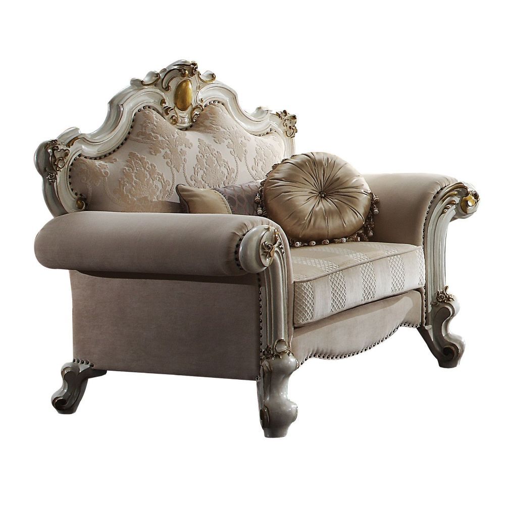 Picardy - Chair - Fabric & Antique Pearl - 46