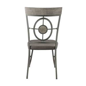 Landis - Side Chair (Set of 2) - Fabric & Gunmetal