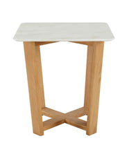 Tartan - Accent Table - Marble Top & Natural